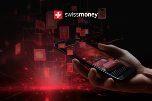 A virtual card on a phone