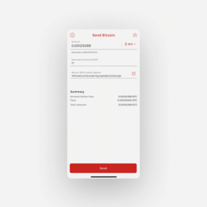 Send crypto. swissmoney app